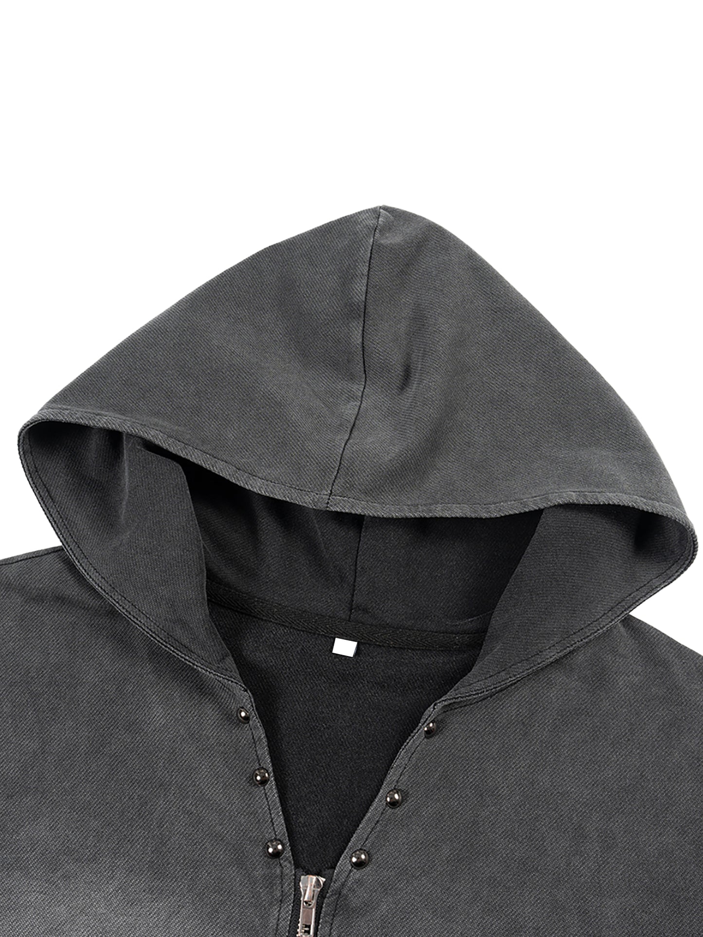 Vintage tielko s kapucňou na zips s potlačou Earn the Look