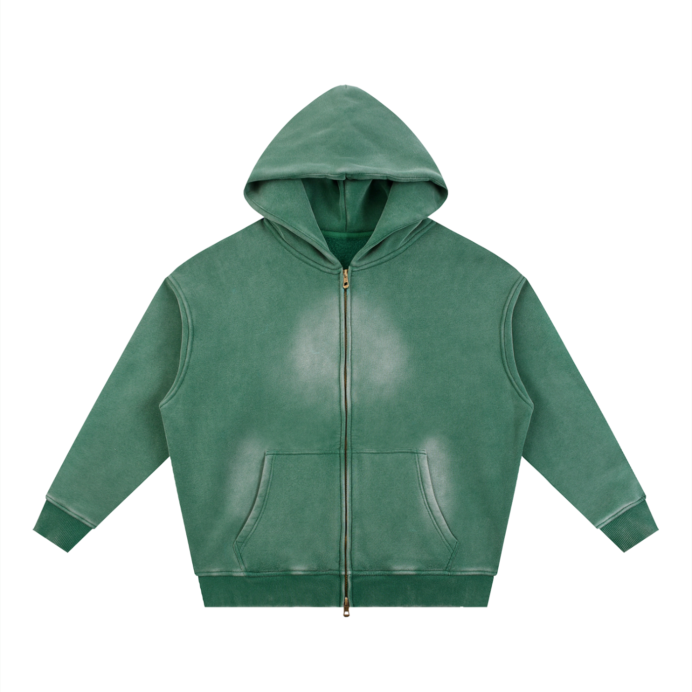 Oversized Washed Zip Hoodie – unisex mikina na každý deň