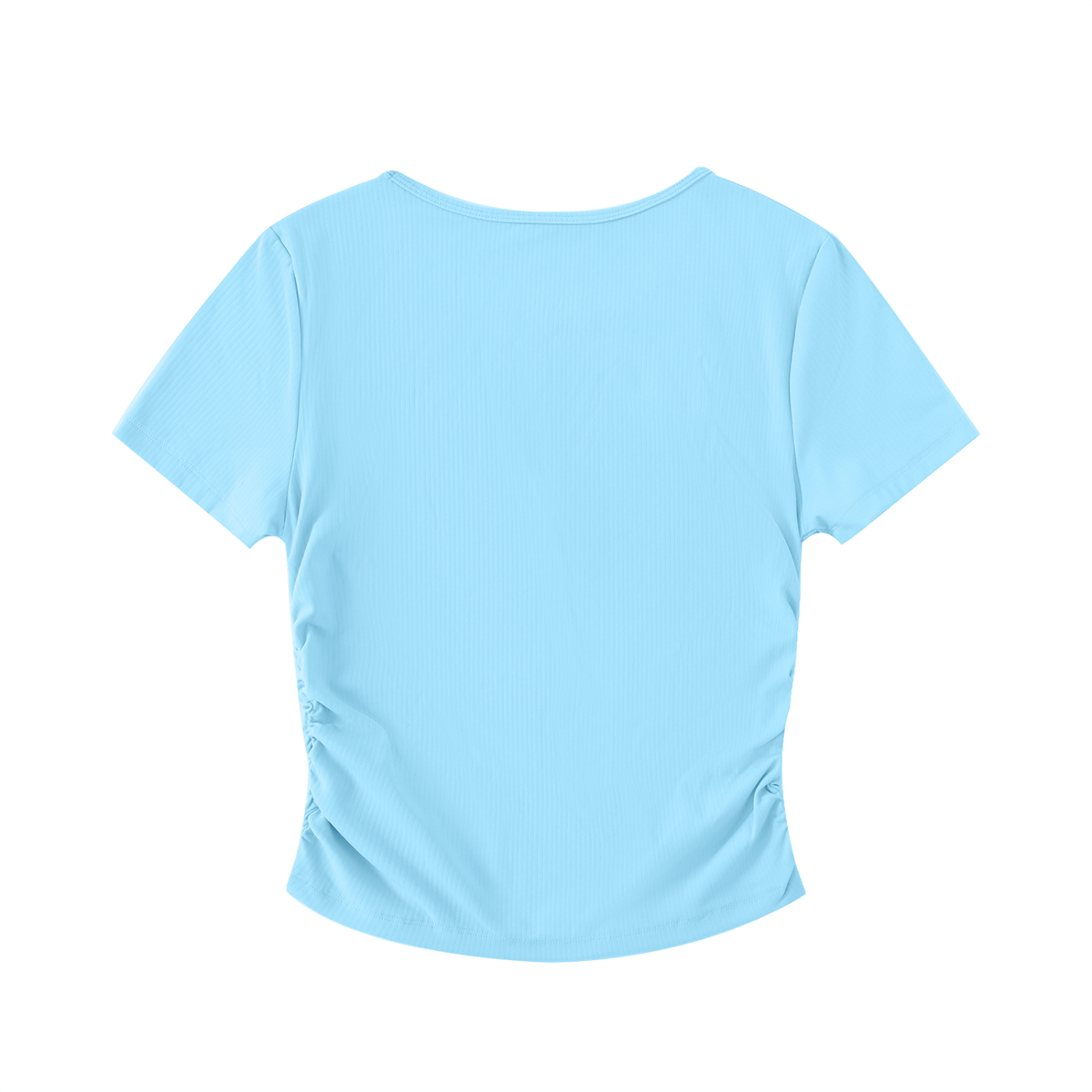Crop Top s nariasenými bokmi s  potlačou Just Breathe