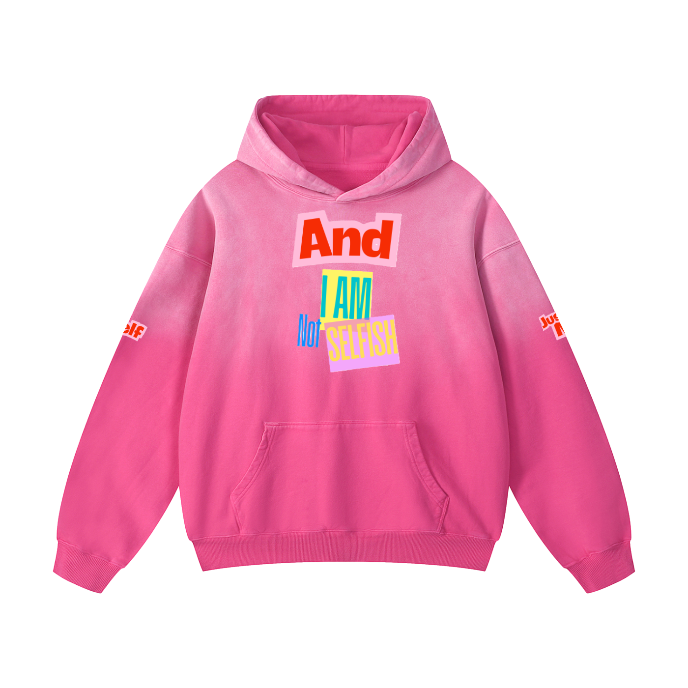Ťažká nadrozmerná mikina s kapucňou Sunfade