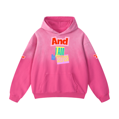 Ťažká nadrozmerná mikina s kapucňou Sunfade
