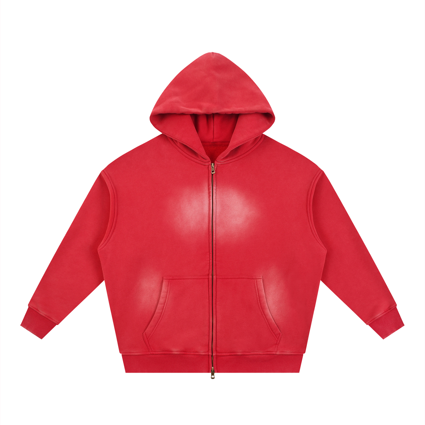 Oversized Washed Zip Hoodie – unisex mikina na každý deň