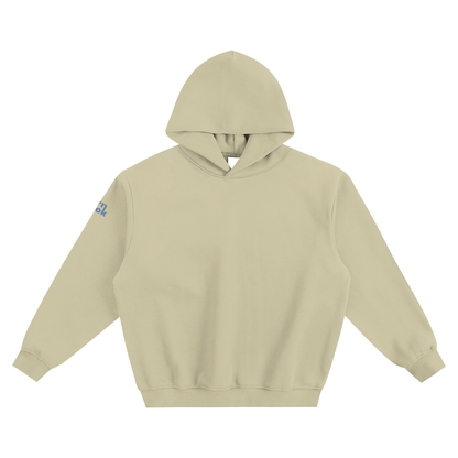Hoodie with "Earn the look" print on the sleeves
