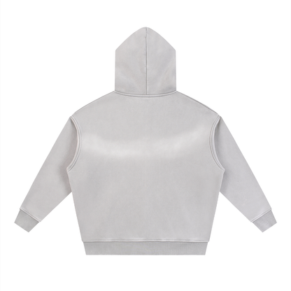Oversized Washed Zip Hoodie – unisex mikina na každý deň
