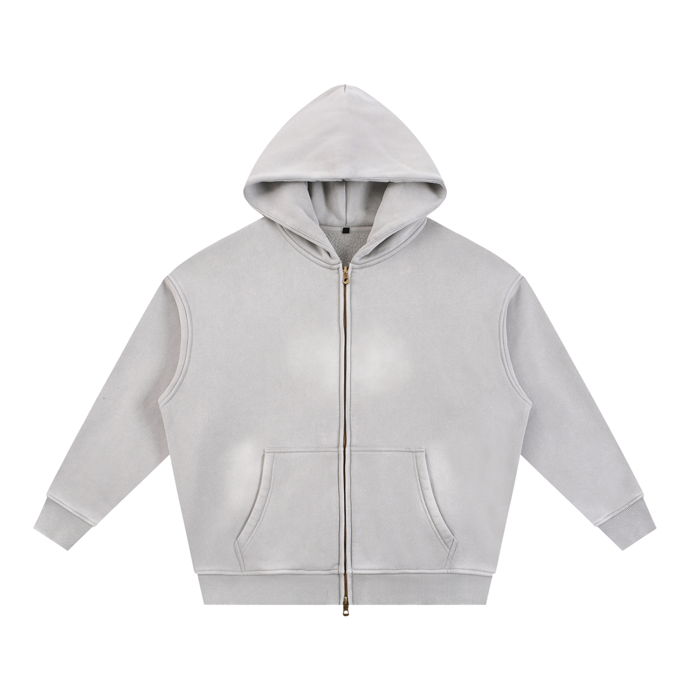 Oversized Washed Zip Hoodie – unisex mikina na každý deň