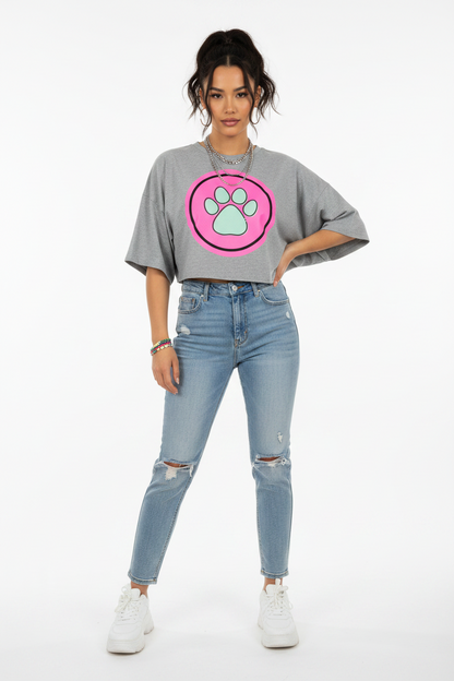 Dámsky oversized crop top   možnosť personalizácie