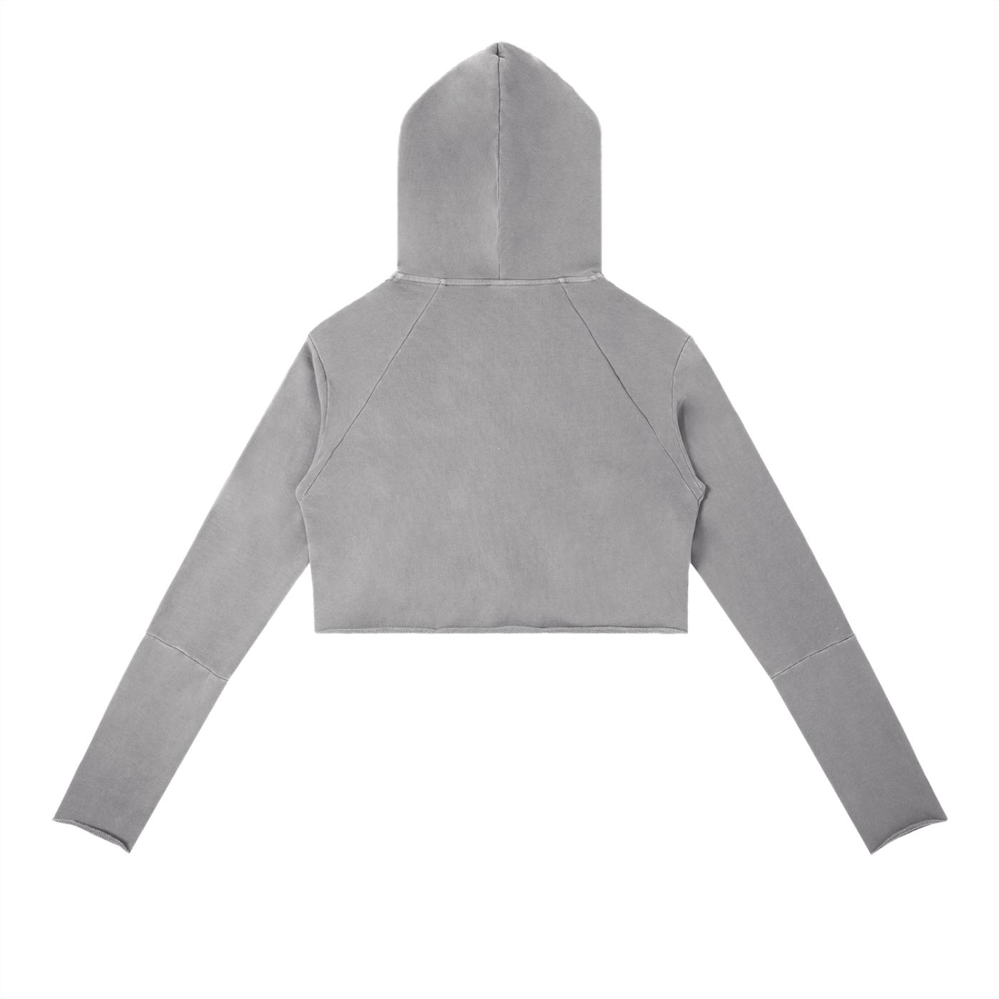 Dámska crop mikina s kapucňou a V-výstrihom – možnosť personalizácie