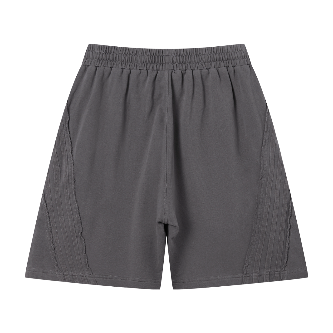 Unisex Vintage Shorts with Raw Edge Effect by Earn the Look