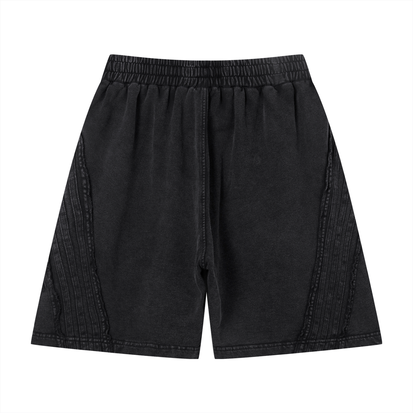 Unisex Vintage Shorts with Raw Edge Effect by Earn the Look