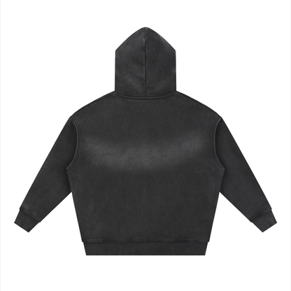 Oversized Washed Zip Hoodie – unisex mikina na každý deň