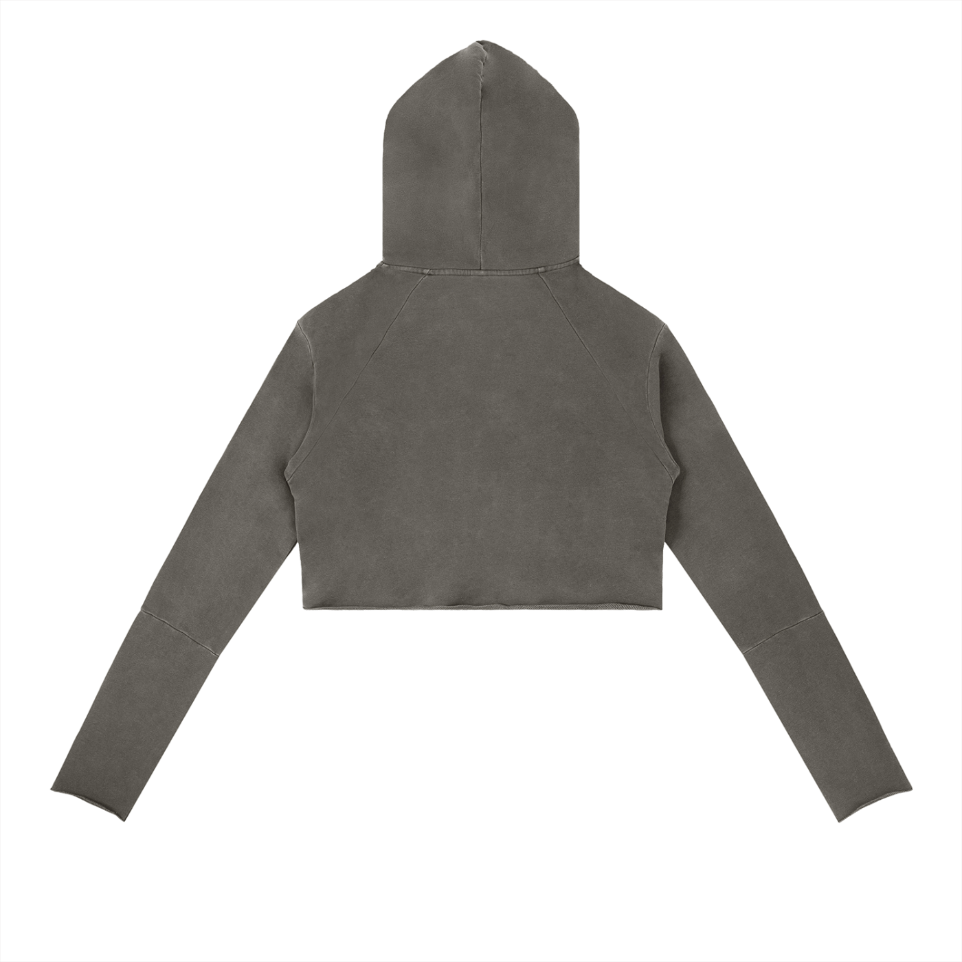Dámska crop mikina s kapucňou a V-výstrihom – možnosť personalizácie