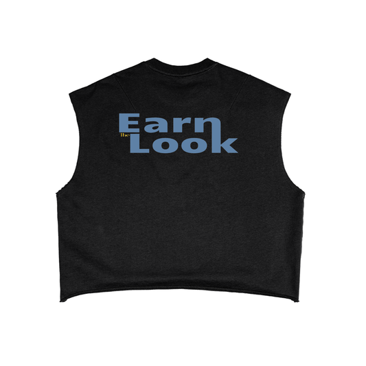 Chlapčenské tielko z francúzskeho froté s autorskou potlačou Earn the Look