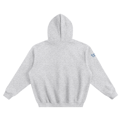 Hoodie with "Earn the look" print on the sleeves