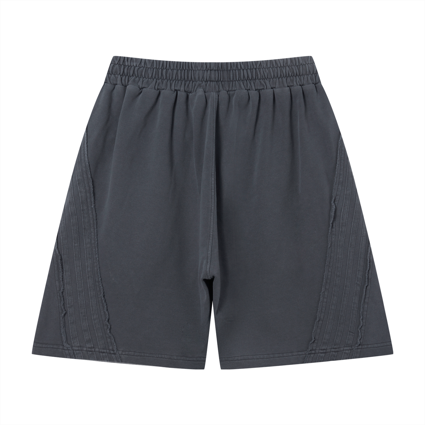 Unisex Vintage Shorts with Raw Edge Effect by Earn the Look