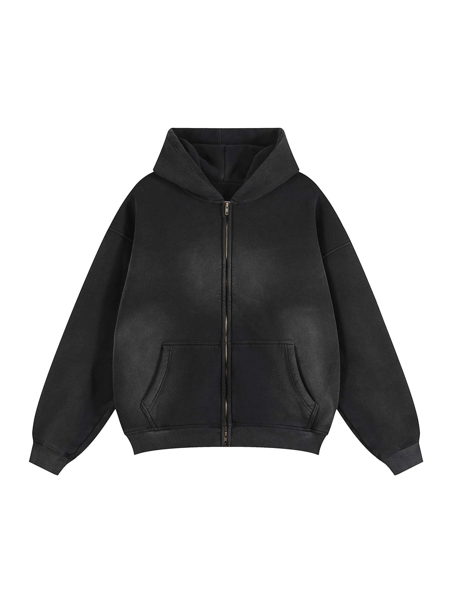 Oversized Washed Zip Hoodie – unisex mikina na každý deň
