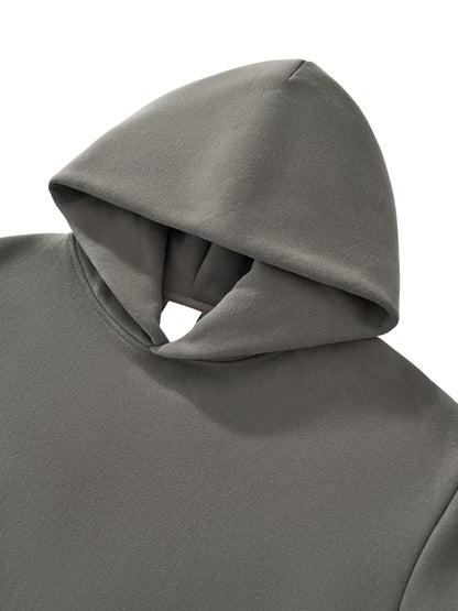 Hoodie with "Earn the look" print on the sleeves