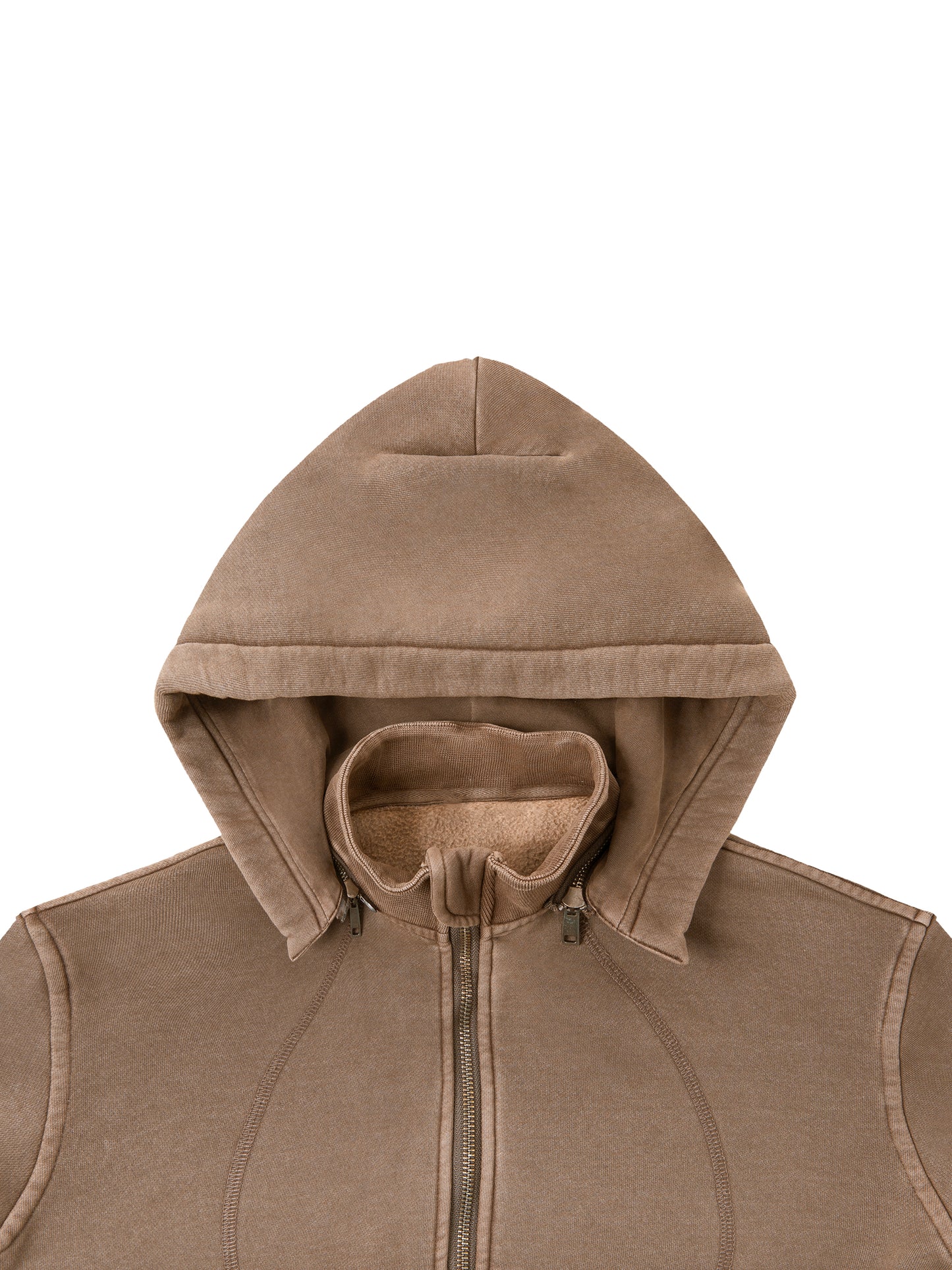 Dámska crop mikina na zips s odnímteľnou kapucňou