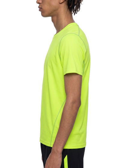 Pánske funkčné tričko s kontrastným stehom s  potlačou Earn the Look
