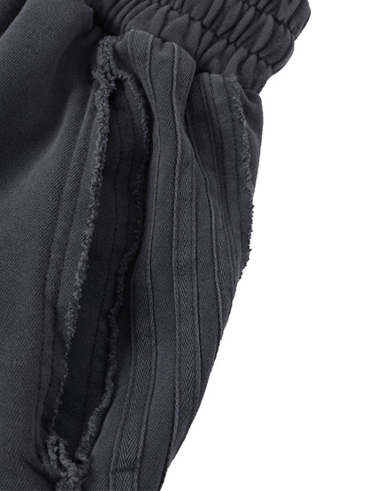 Unisex Vintage Shorts with Raw Edge Effect by Earn the Look
