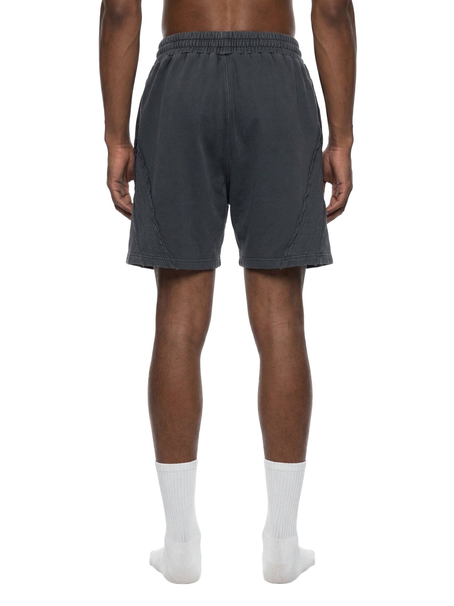 Unisex Vintage Shorts with Raw Edge Effect by Earn the Look